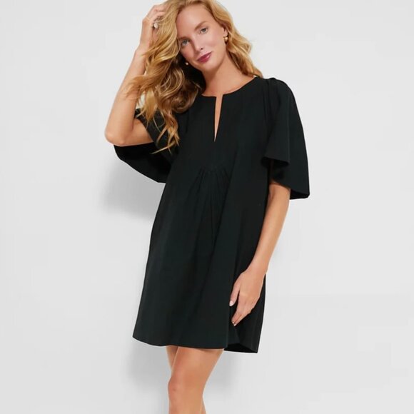 POMANDER PLACE Black Finley Flutter Sleeve Dress - Picture 1 of 5